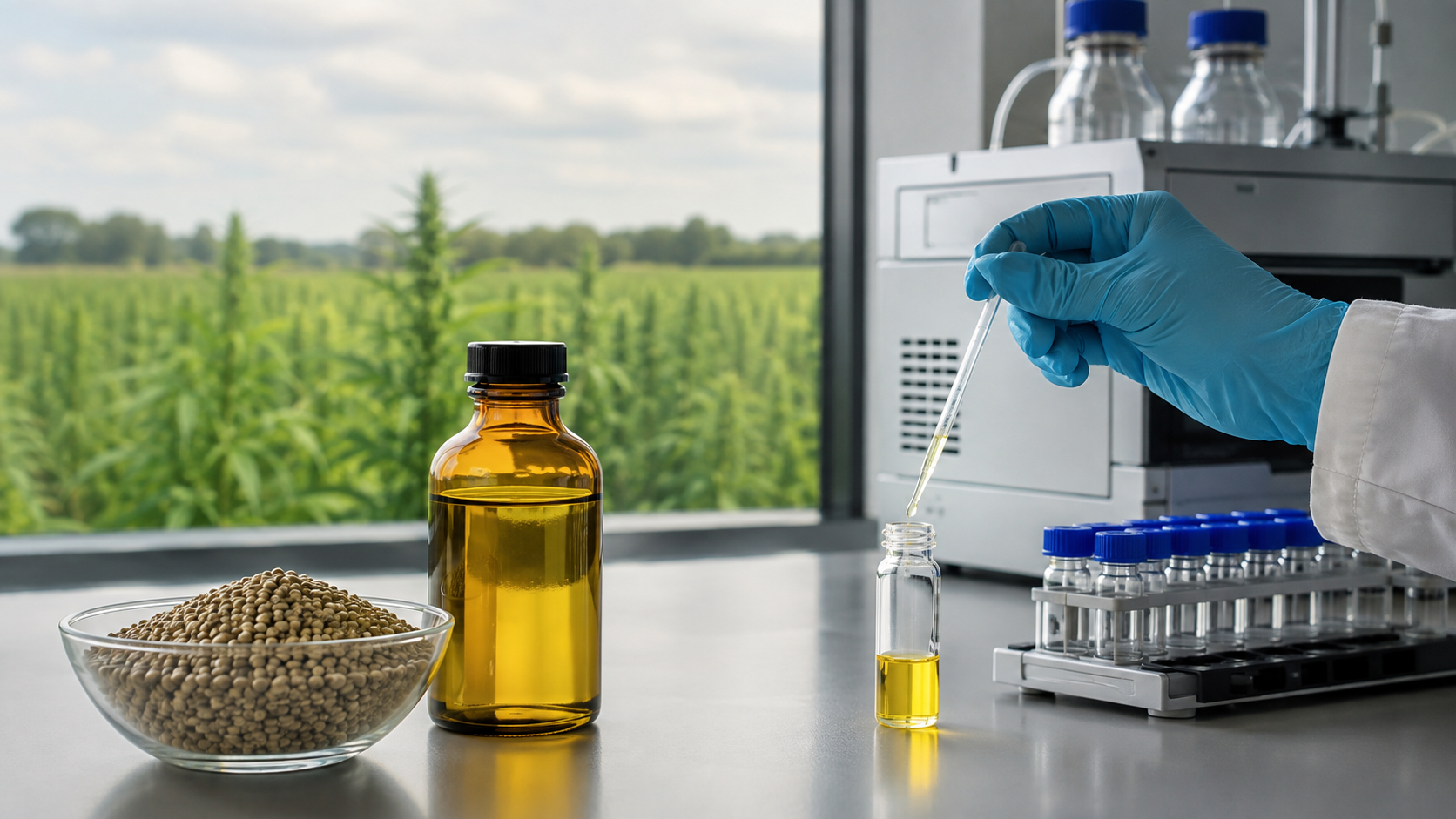 Análisis de THC en semillas y aceite de cáñamo para comprobar el cumplimiento de los límites europeos