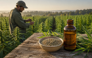 Cultivo de cáñamo industrial con semillas y aceite sometidos a controles de residuos de plaguicidas
