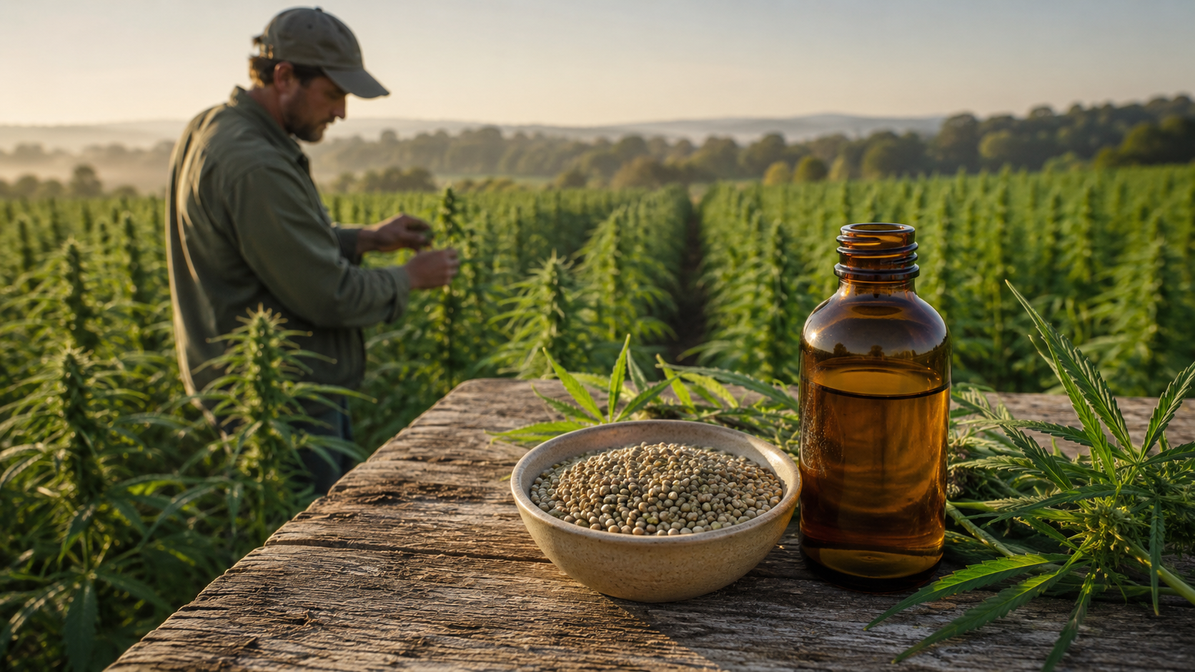 Cultivo de cáñamo industrial con semillas y aceite sometidos a controles de residuos de plaguicidas